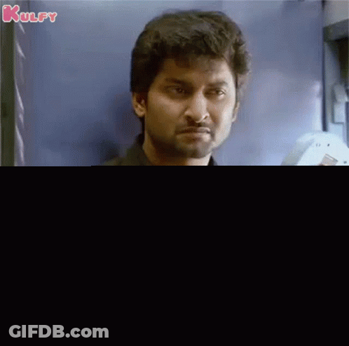 Man In Black Shirt Making Funny Face GIF