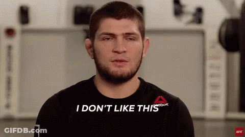 Man In Black Shirt Making Funny Face Saying I Don't Like This GIF