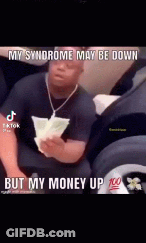 Man In Black Shirt Making Funny Face Says WTF GIF
