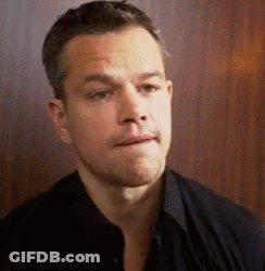 Man In Black Shirt Making Funny Face GIF
