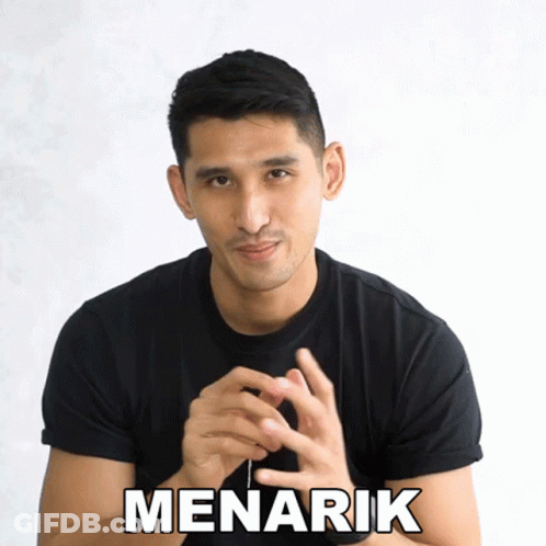 Man In Black Shirt Making Gesture GIF