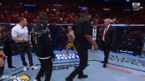 Man In Black Shirt Number 2 In Boxing Ring GIF