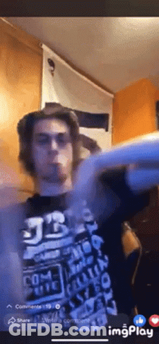 Man In Black Shirt Number 33 GIF