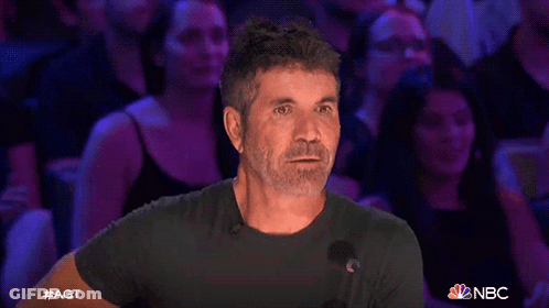 Man In Black Shirt On NBC's Got Talent GIF