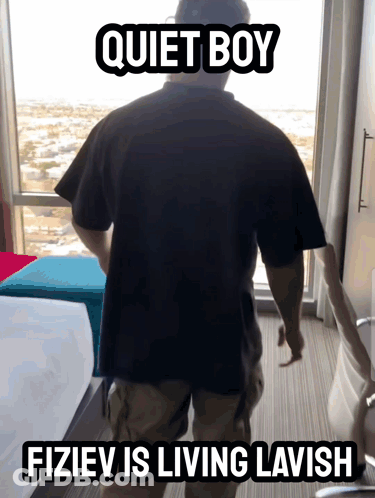 Man In Black Shirt Quiet Boy Fiziev Living Lavish GIF