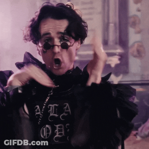 Man In Black Shirt Saying A La Ob GIF