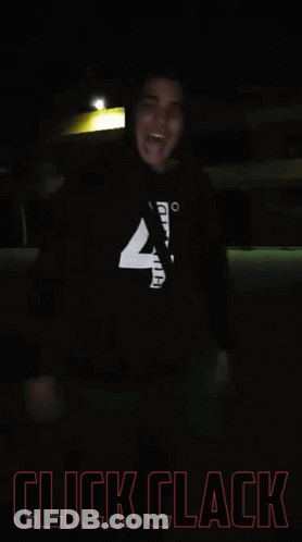 Man In Black Shirt Saying Click Clack GIF