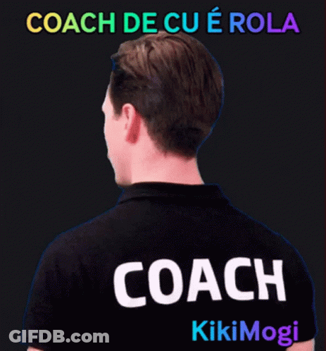 Man In Black Shirt Saying Coach GIF