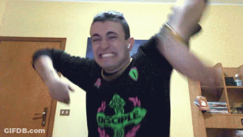 Man In Black Shirt Saying Disciple GIF