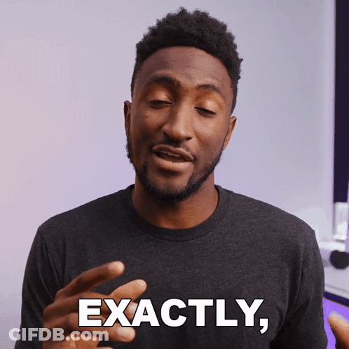 Man In Black Shirt Saying Exactly GIF