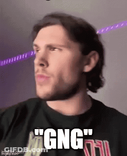 Man In Black Shirt Saying Gng GIF