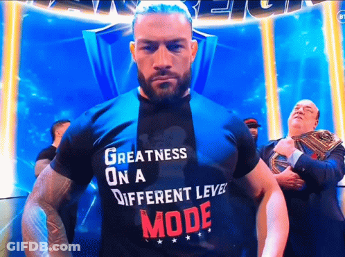 Man In Black Shirt Saying Greatness On A Different Level Mode GIF