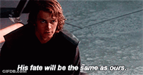 Man In Black Shirt Saying His Fate Will Be The Same As Ours GIF