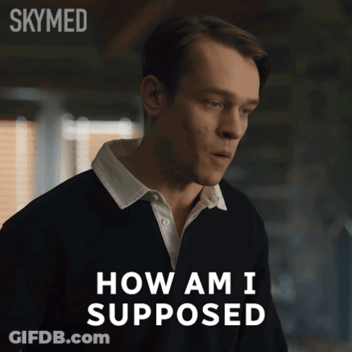 Man In Black Shirt Saying How Am I Supposed GIF