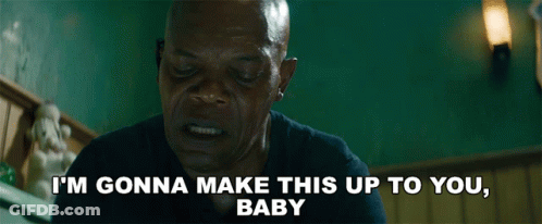 Man In Black Shirt Saying I'm Gonna Make This Up To You Baby GIF