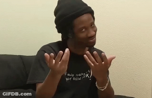 Man In Black Shirt Saying If You're Crazy We've Been GIF