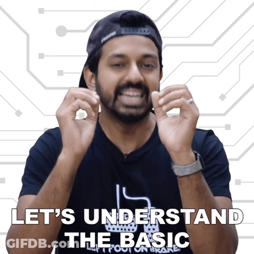 Man In Black Shirt Saying Let's Understand The Basic GIF