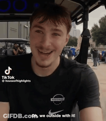Man In Black Shirt Saying Mavericks GIF