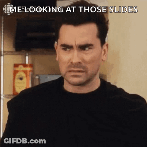 Man In Black Shirt Saying Me Looking At Slides GIF