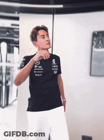 Man In Black Shirt Saying Mercedes GIF