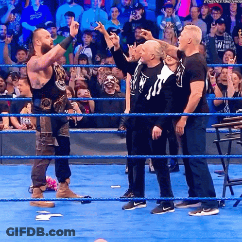 Man In Black Shirt Saying New York Walking On Stage GIF