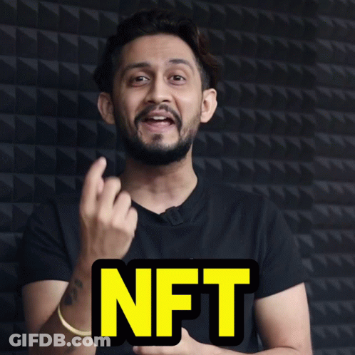 Man In Black Shirt Saying NFT GIF