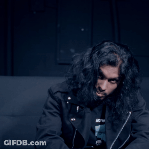 Man In Black Shirt Saying Nothin GIF