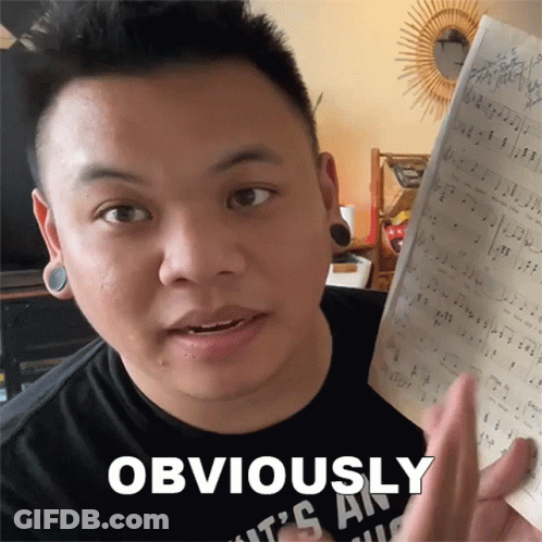 Man In Black Shirt Saying Obviously GIF