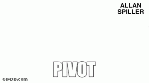 Man In Black Shirt Saying Pivot Hustle GIF