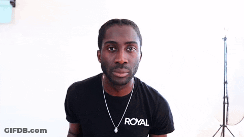 Man In Black Shirt Saying Royal GIF