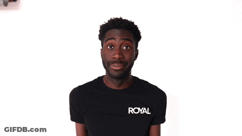 Man In Black Shirt Saying Royal GIF