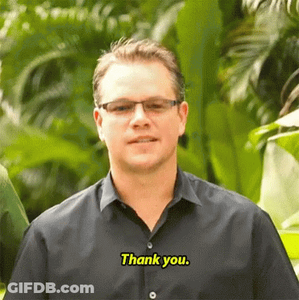 Man In Black Shirt Saying Thank You GIF