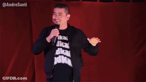 Man In Black Shirt Saying Vodka GIF