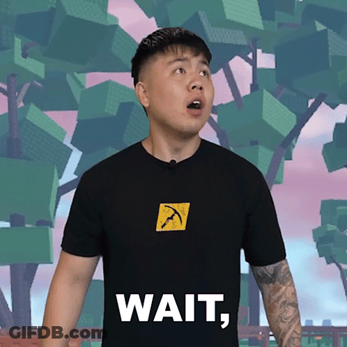 Man In Black Shirt Saying Wait GIF