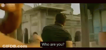 Man In Black Shirt Saying Who Are You GIF