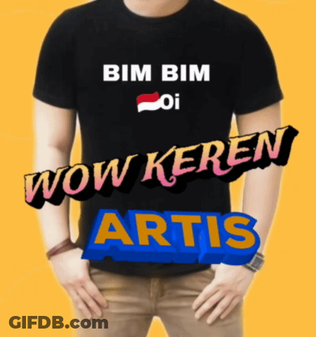 Man In Black Shirt Saying Wow Keren Artis GIF