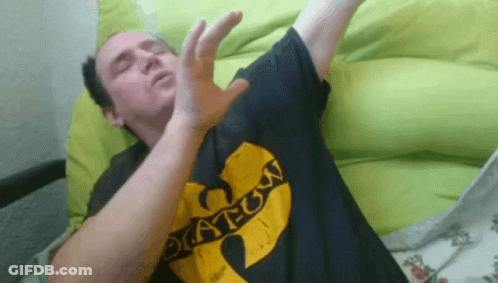 Man In Black Shirt Saying Wu Tang GIF
