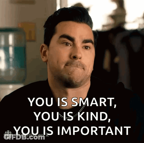 Man In Black Shirt Saying You Are Smart Kind Important GIF