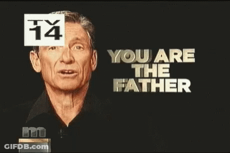 Man In Black Shirt Saying You Are The Father GIF
