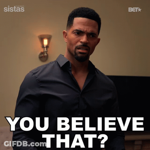 Man In Black Shirt Saying You Believe That GIF