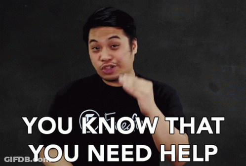 Man In Black Shirt Saying You Know That You Need Help GIF