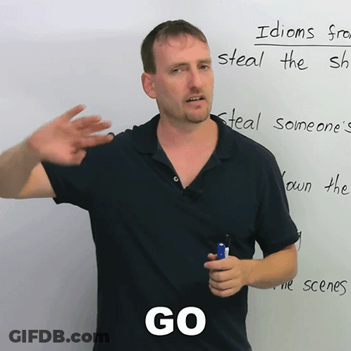 Man In Black Shirt Saying You're Done GIF