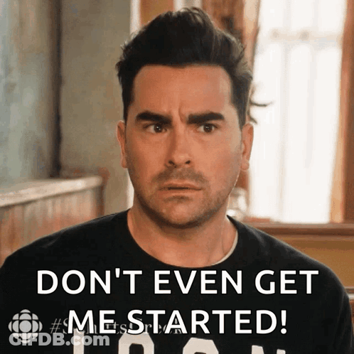 Man In Black Shirt Says Don't Even Get Me Started GIF