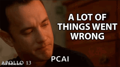 Man In Black Shirt Says Things Went Wrong PCAI GIF