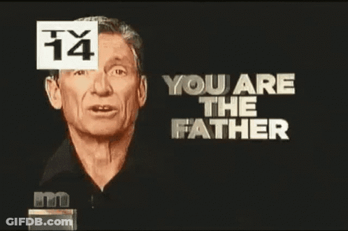 Man In Black Shirt Says You Are The Father GIF