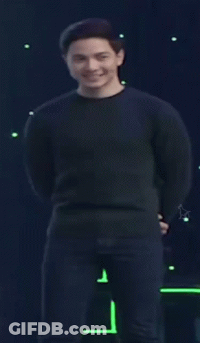 Man In Black Shirt Smiling GIF