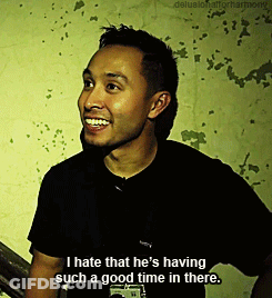 Man In Black Shirt Smiling GIF