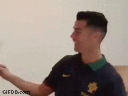 Man In Black Shirt Smiling GIF