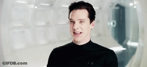 Man In Black Shirt Smiling GIF