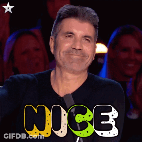 Man In Black Shirt Smiling Nice GIF